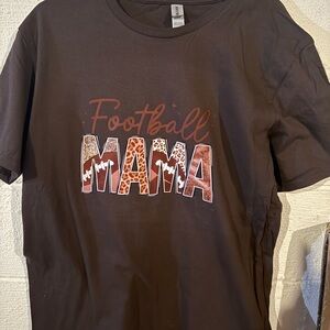 Football Mama Kids Shirt - Brown